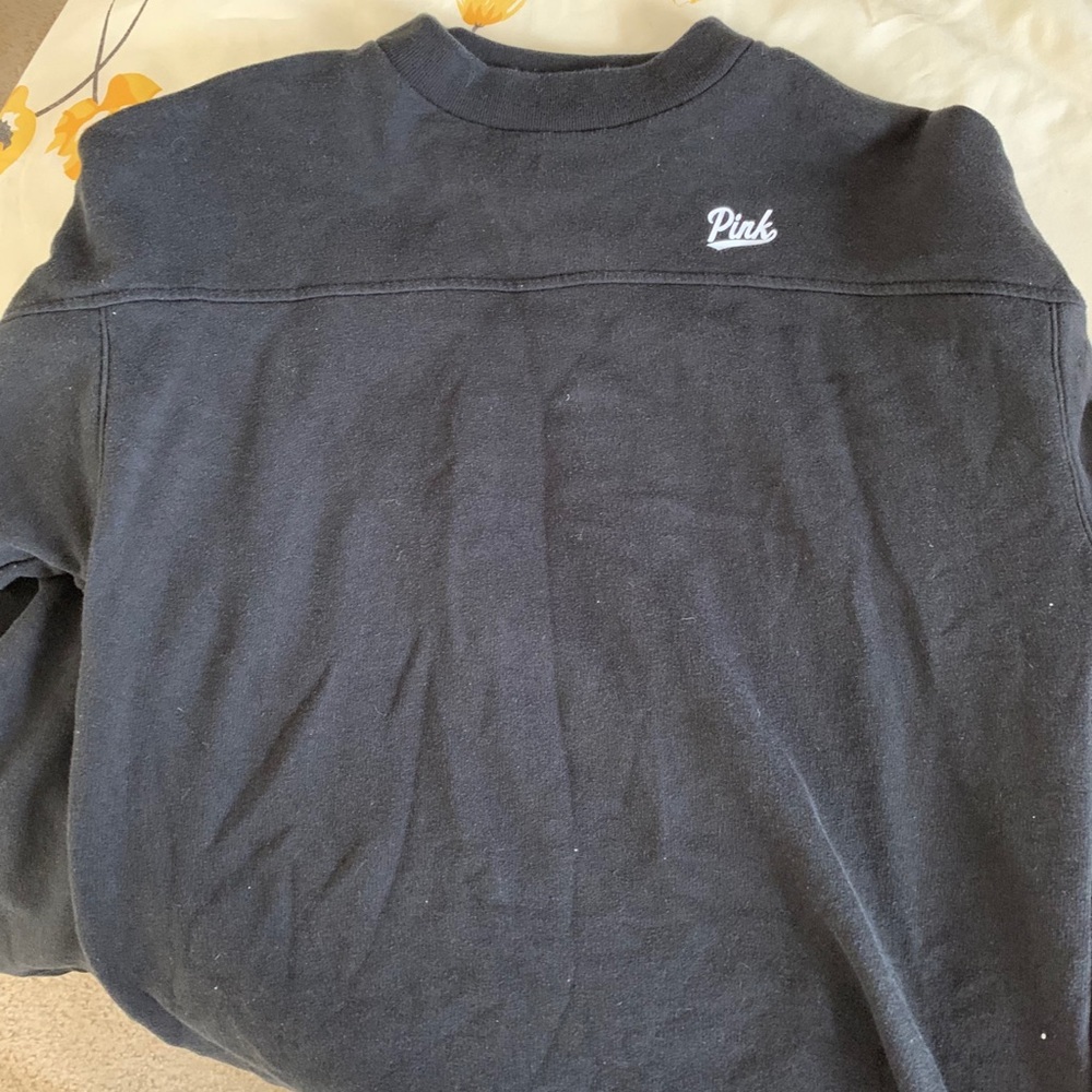 PINK black crew neck